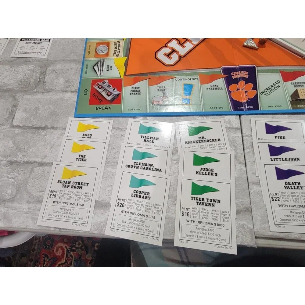 Late for the Sky clemsonopoly monopoly
